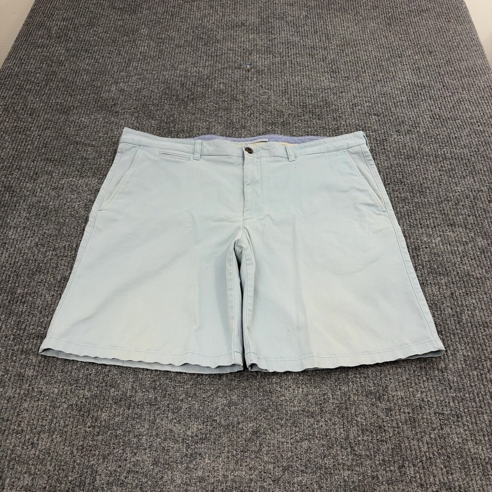 LL Bean Shorts Mens 40 Blue Cotton Spandex Standard Fit Chino‎ Casual Outdoor